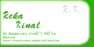 reka kinal business card